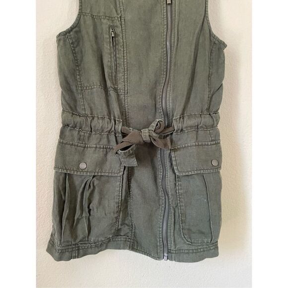 Athleta 100% linen utility safari vest size xs - Picture 3 of 8